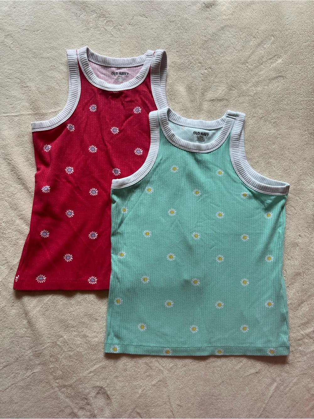 Old Navy Floral Tank Tops 10/12